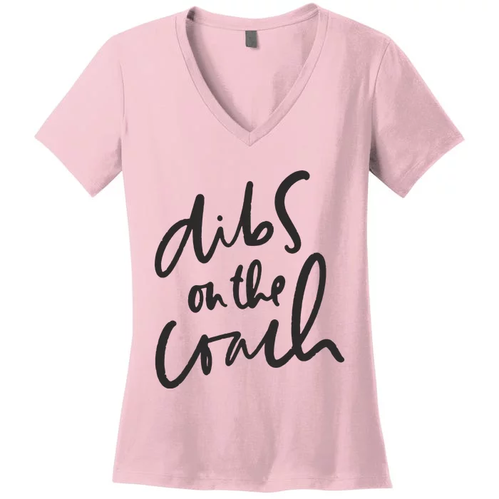 Dibs On The Coach Wife Women's V-Neck T-Shirt