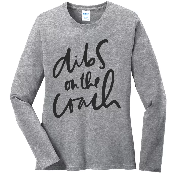 Dibs On The Coach Wife Ladies Long Sleeve Shirt