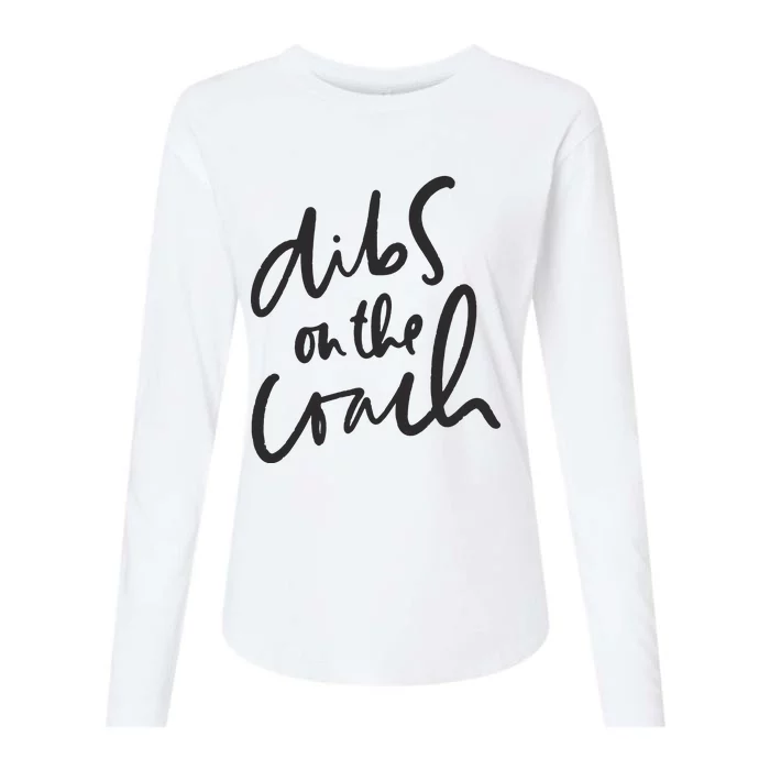 Dibs On The Coach Wife Womens Cotton Relaxed Long Sleeve T-Shirt