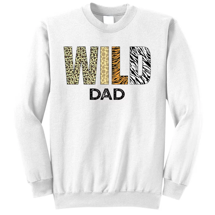 Dad Of The Wild One Zoo Birthday Safari Jungle Animal Sweatshirt