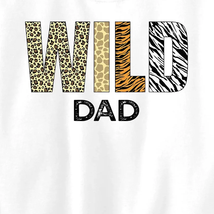 Dad Of The Wild One Zoo Birthday Safari Jungle Animal Kids Sweatshirt