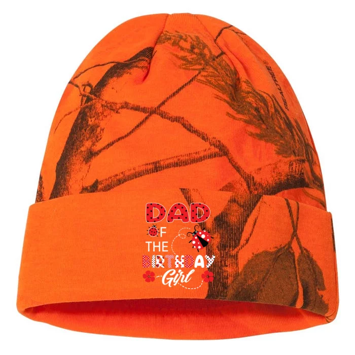 Dad Of The Birthday Family Ladybug Birthday Kati - 12in Camo Beanie