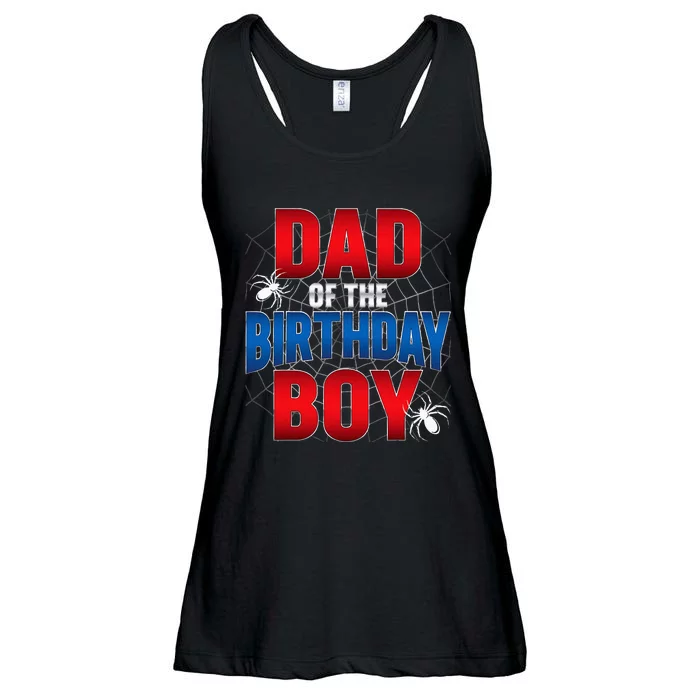 Dad Of The Birthday Costume Spider Web Birthday Party Ladies Essential Flowy Tank