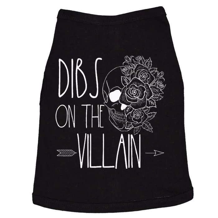 Dibs On The Villain Spicy Books Women Smutty Merch Romantasy Doggie Tank