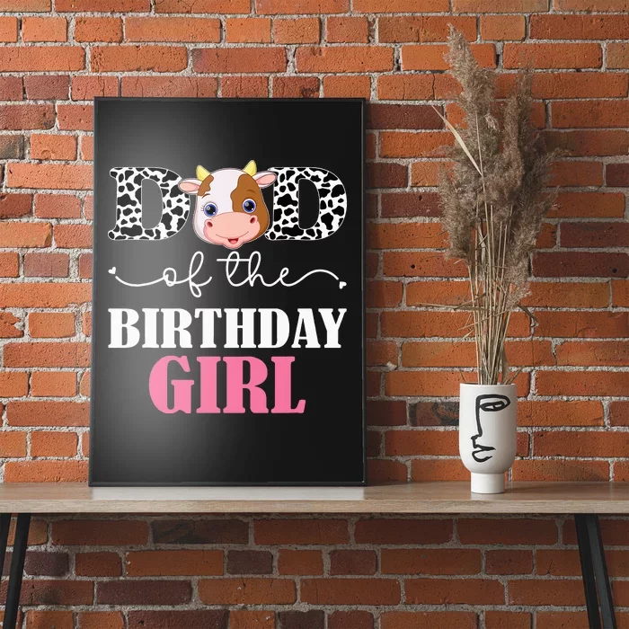 Dad of The Birthday For Cow Farm Birthday cow daddy 1st Poster