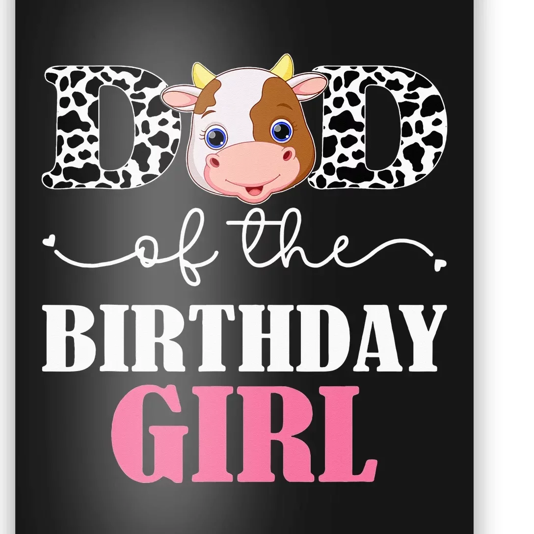 Dad of The Birthday For Cow Farm Birthday cow daddy 1st Poster