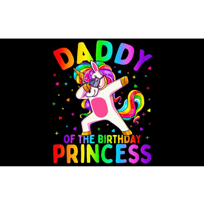 Daddy of the Birthday Princess Dabbing Unicorn Dad Bumper Sticker