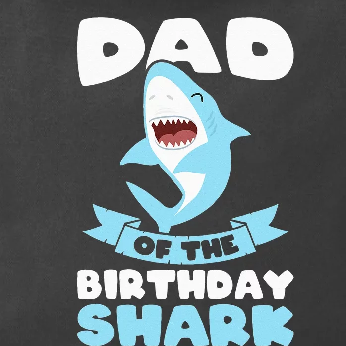 Dad of the Birthday Shark Birthday Zip Tote Bag