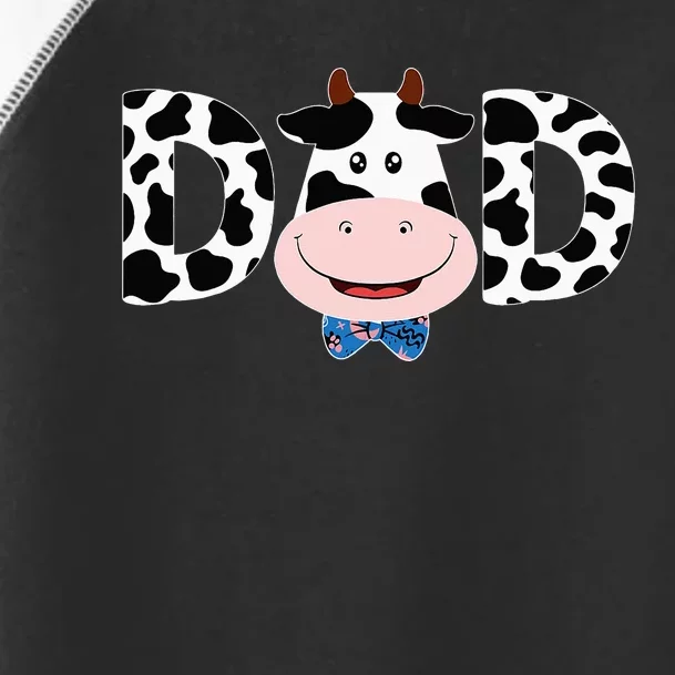 Dad Of The Birthday Mother Cow Farm Cow Dad 1st Toddler Fine Jersey T-Shirt