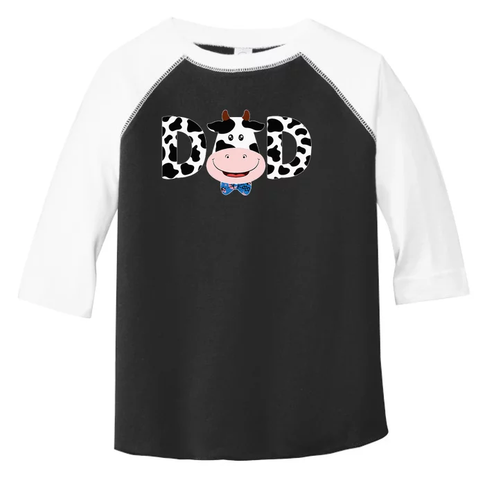 Dad Of The Birthday Mother Cow Farm Cow Dad 1st Toddler Fine Jersey T-Shirt