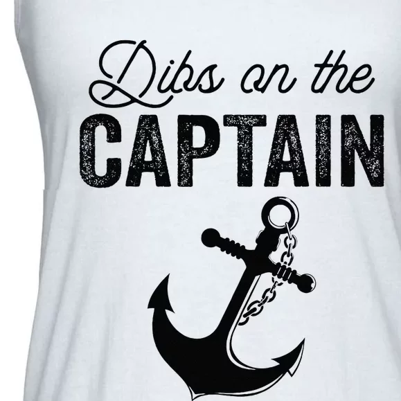 Dibs On The Captain Ladies Essential Flowy Tank