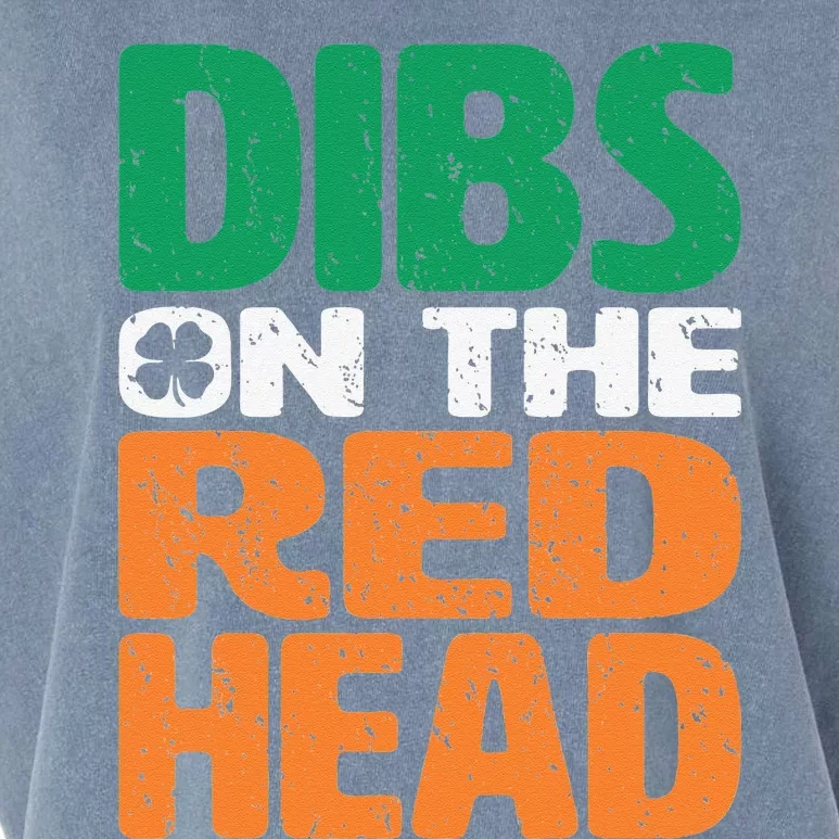 Dibs On The Redhead Saint Patrick's Day Funny Gift Garment-Dyed Women's Muscle Tee