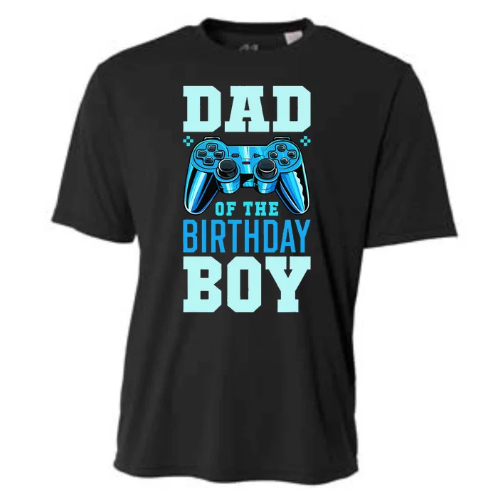 Dad of the Birthday Matching Video Gamer Birthday Party Cooling Performance Crew T-Shirt