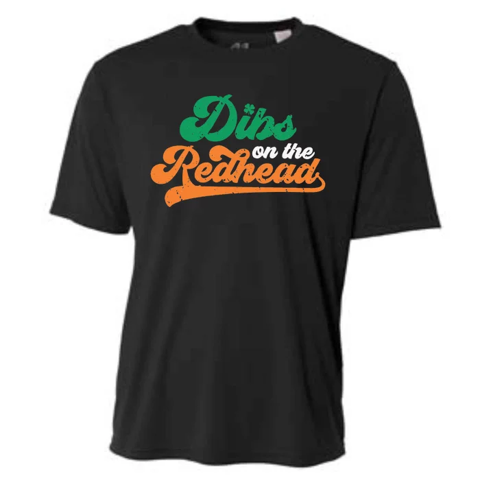 Dibs On The Redhead Saint Patrick's Day Funny Cooling Performance Crew T-Shirt