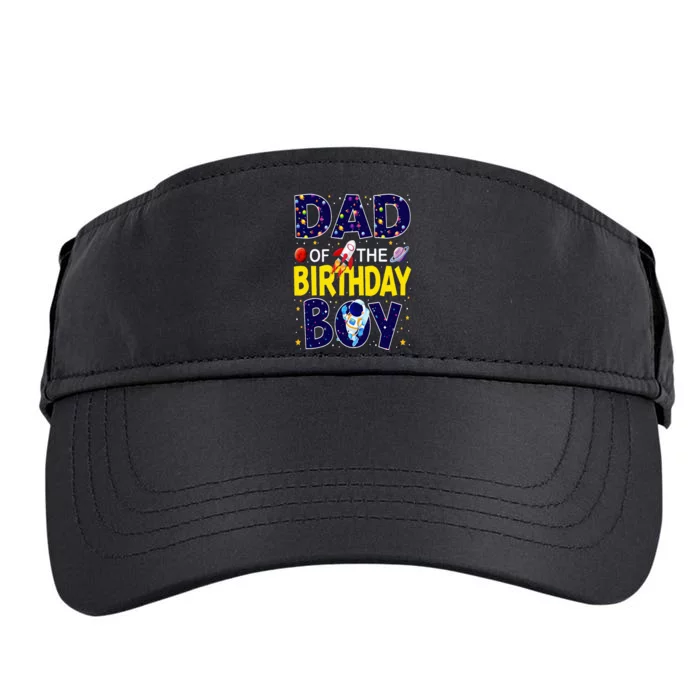 Dad Of The Birthday Boy Outer Space Bday Party Theme Adult Drive Performance Visor