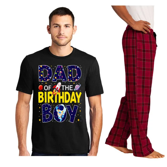 Dad Of The Birthday Boy Outer Space Bday Party Theme Pajama Set