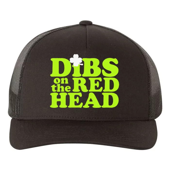 Dibs On The Redhead Saint Patrick's Day Yupoong Adult 5-Panel Trucker Hat