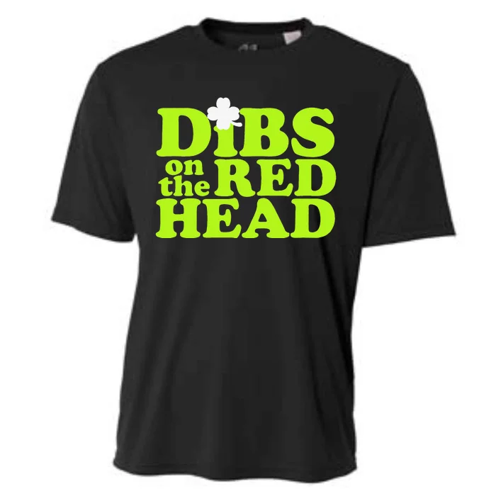 Dibs On The Redhead Saint Patrick's Day Cooling Performance Crew T-Shirt