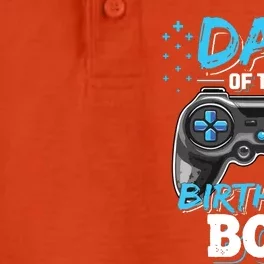 Dad Of The Birthday Boy Matching Video Gamer Birthday Party Dry Zone Grid Performance Polo