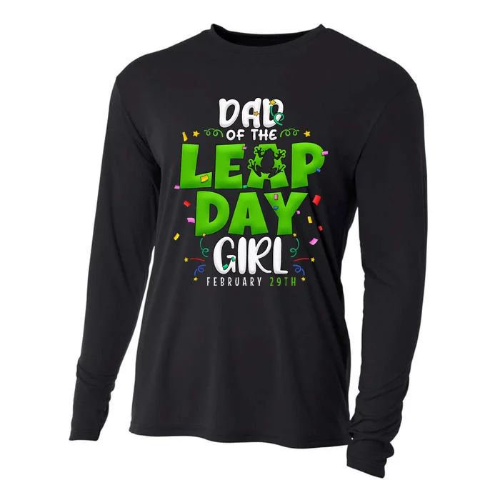 Dad of The Leap Day February 29th Birthday Leap Year Cooling Performance Long Sleeve Crew