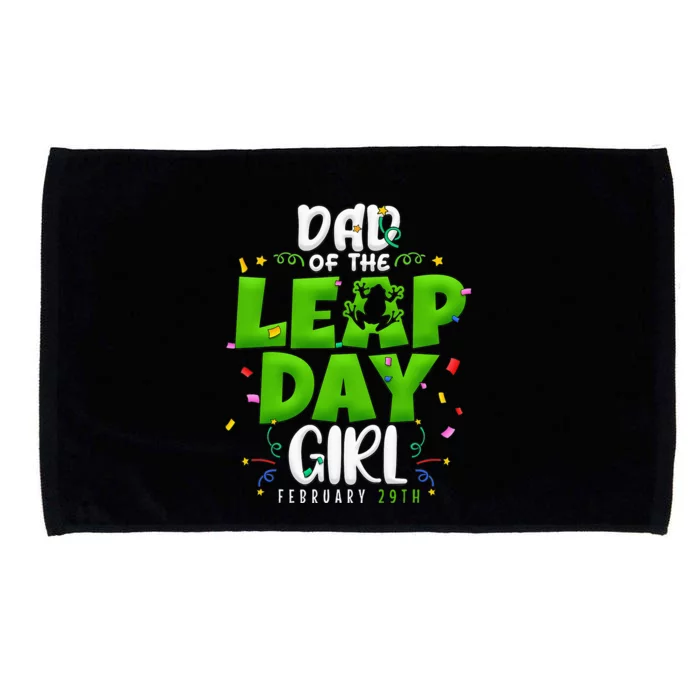 Dad of The Leap Day February 29th Birthday Leap Year Microfiber Hand Towel