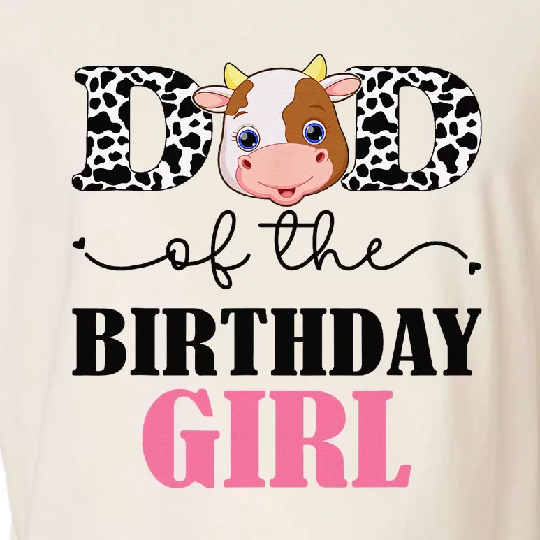 Dad of The Birthday For Cow Farm Birthday cow daddy 1st Garment-Dyed Women's Muscle Tee