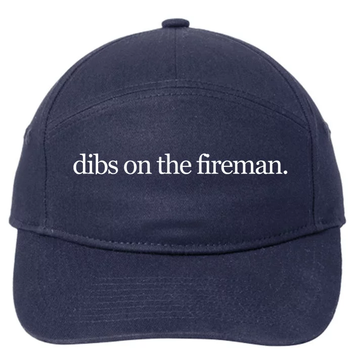 Dibs On The Fireman 7-Panel Snapback Hat