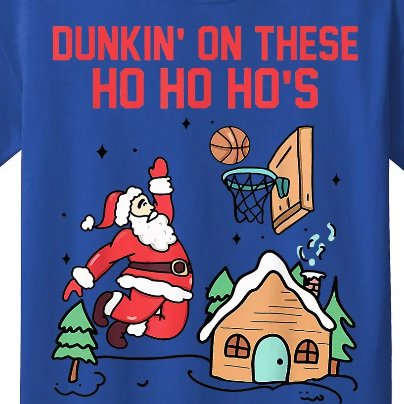 Dunkin' On These Ho Ho Ho's Christmas Quote Kids T-Shirt