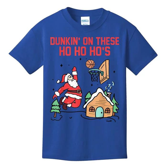 Dunkin' On These Ho Ho Ho's Christmas Quote Kids T-Shirt