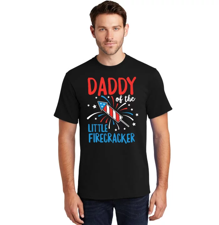 Daddy Of The Little Firecracker Pregnancy Announcement Tall T-Shirt