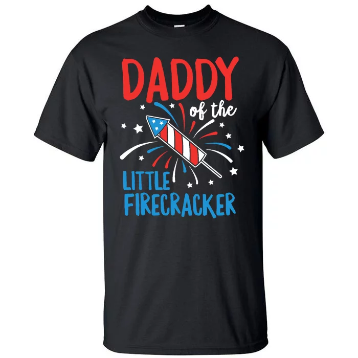 Daddy Of The Little Firecracker Pregnancy Announcement Tall T-Shirt