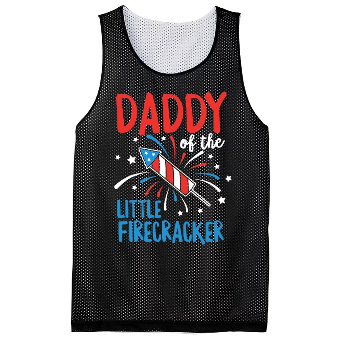 Daddy Of The Little Firecracker Pregnancy Announcement Mesh Reversible Basketball Jersey Tank