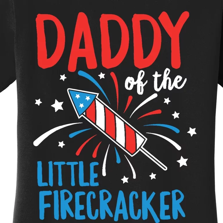 Daddy Of The Little Firecracker Pregnancy Announcement Women's T-Shirt