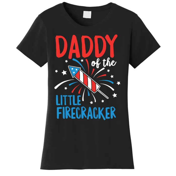 Daddy Of The Little Firecracker Pregnancy Announcement Women's T-Shirt