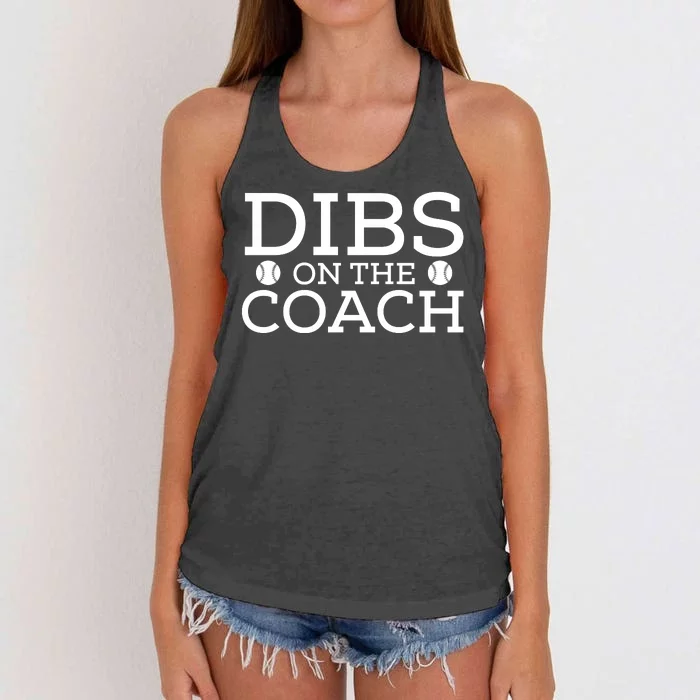 DIBS ON THE COACH Women's Knotted Racerback Tank