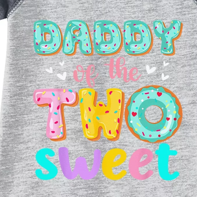 Daddy Of The Two Sweet Donut Birthday Family Theme Infant Baby Jersey Bodysuit