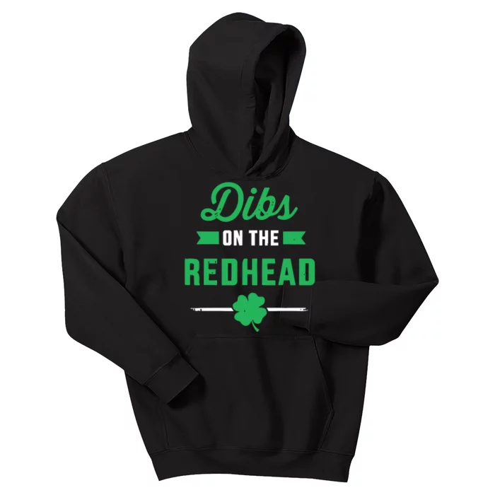 Dibs On The Redhead For St Patricks Day Party Kids Hoodie