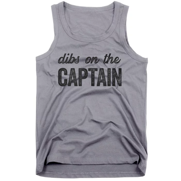 Dibs On The Captain Funny Captain Wife Tank Top