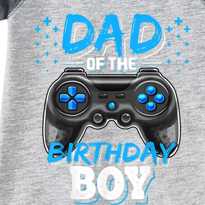 Dad Of The Birthday Boy Matching Video Gamer Birthday Party Infant Baby Jersey Bodysuit