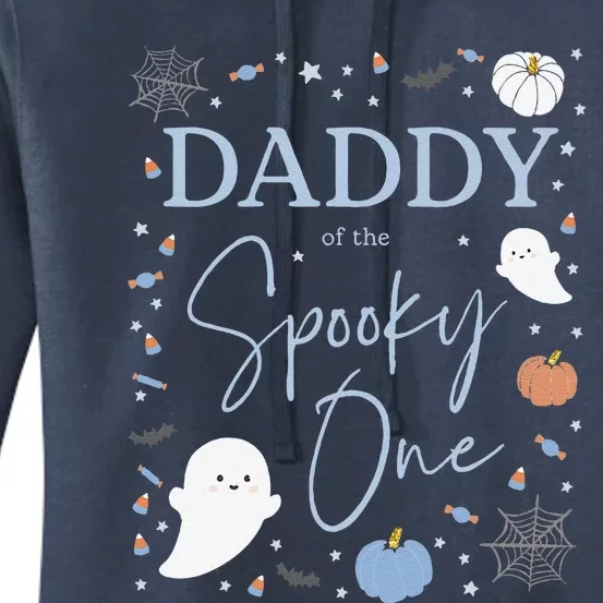 Daddy Of The Spooky One First Birthday 1st Halloween Women's Pullover Hoodie