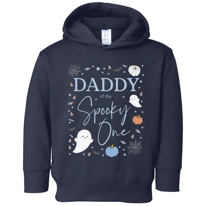 Daddy Of The Spooky One First Birthday 1st Halloween Toddler Hoodie