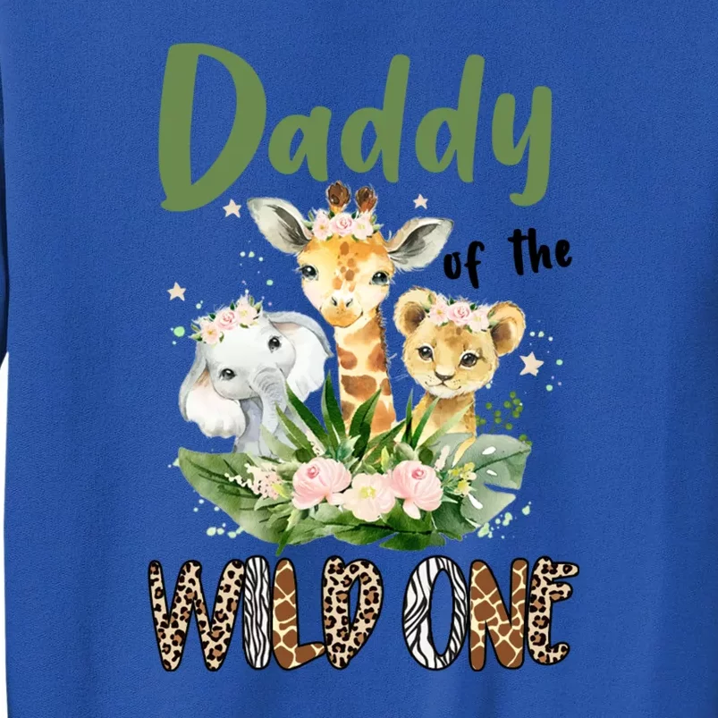 Dad Of The Wild One Zoo Theme Birthday Safari Jungle Animal Sweatshirt