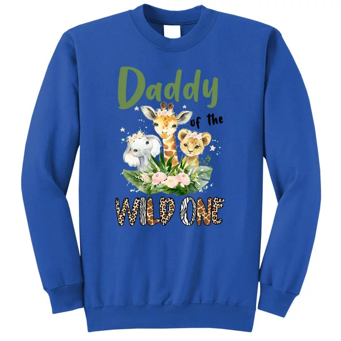 Dad Of The Wild One Zoo Theme Birthday Safari Jungle Animal Sweatshirt