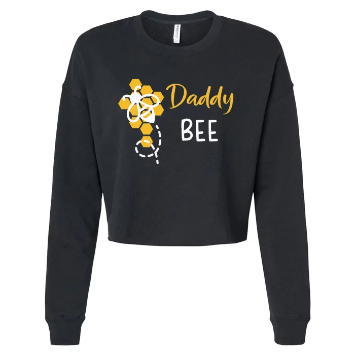 Daddy Of The Bee 1st Birthday Cropped Pullover Crew