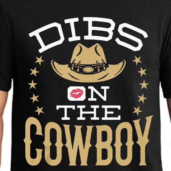 Dibs On The Cowboy Women Wife Girlfriend Fiance Pajama Set