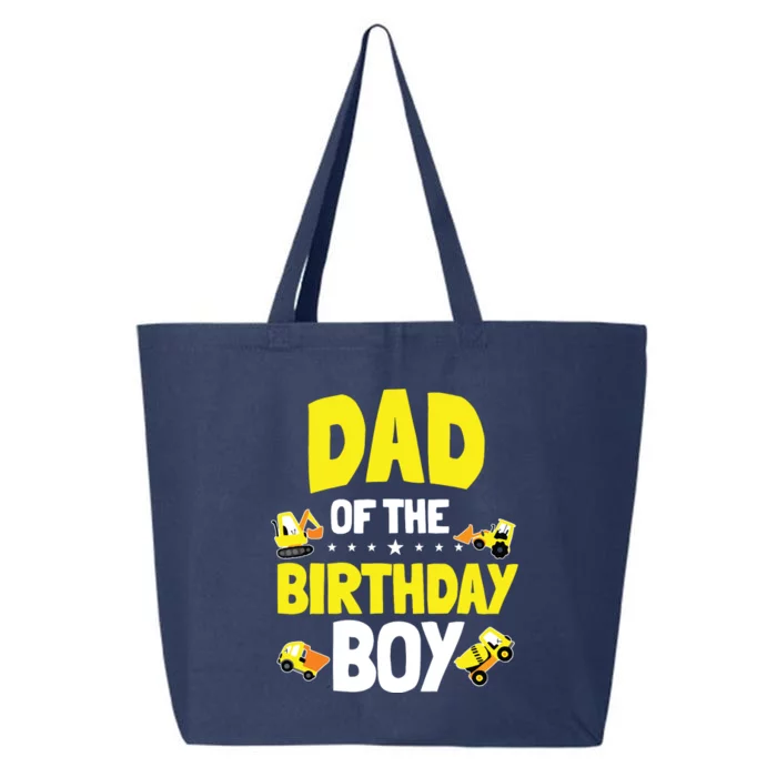 Dad Of The Birthday Boy Construction Worker Bday Party 25L Jumbo Tote