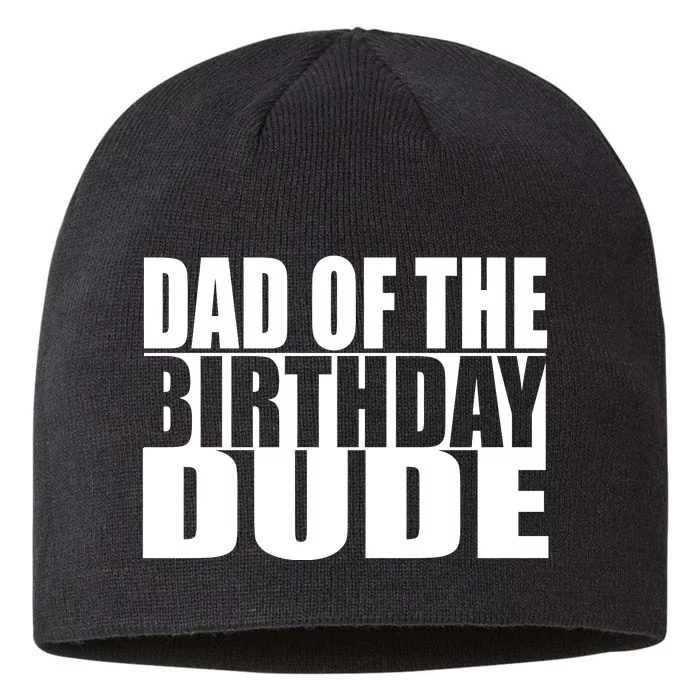 Dad Of The Birthday Dude 8 1/2in Sustainable Knit Beanie