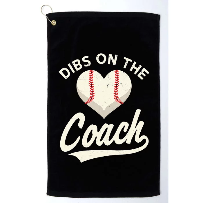 Dibs On The Coach Baseball Funny Baseball Coach Gifts Platinum Collection Golf Towel