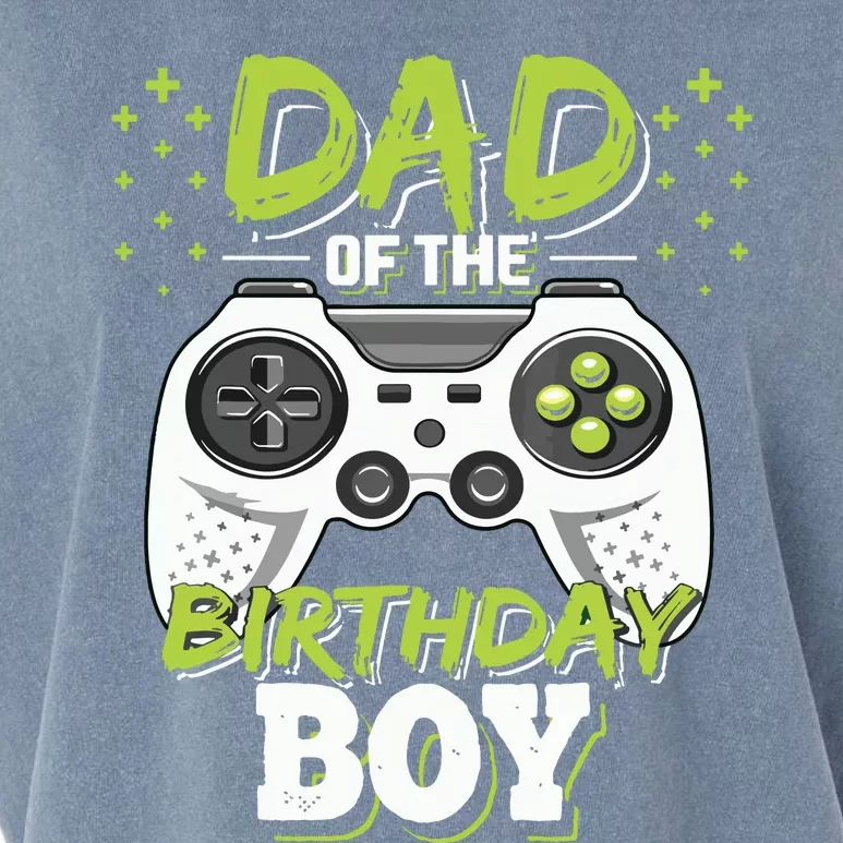 Dad Of The Birthday Boy Matching Video Gamer Birthday Party Garment-Dyed Women's Muscle Tee