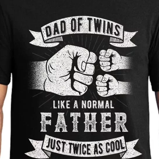 Dad Of Twins Dad Father's Day New Dad To Be Expecting Pajama Set